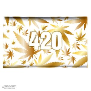 V SYNDICATE 420 GOLD - GLASS ROLLING TRAY