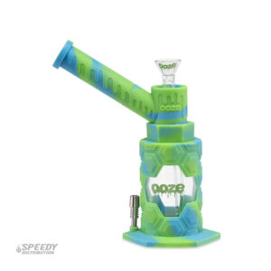 OOZE MOJO SILICONE GLASS WATER PIPE & NECTAR COLLECTOR