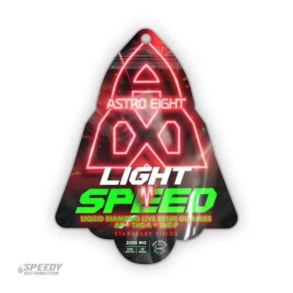 LIGHT SPEED LIQUID DIAMOND LIVE RESIN GUMMIES 10CT