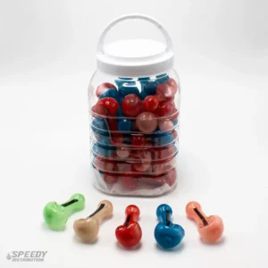 2.5 SOLID COLORED HAND PIPES JAR 50CT