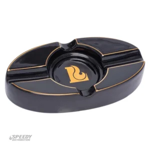LUCIENNE BLACK OVAL ASHTRAY - A259