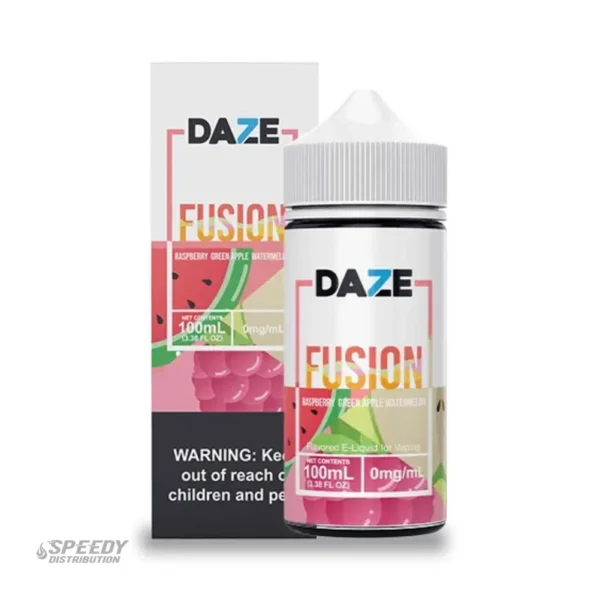DAZE FUSION E-JUICE 100ML Raspberry-Green-Apple-Watermelon