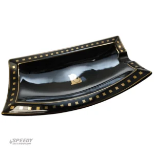 LUCIENNE BLACK RECTANGLE ASHTRAY - A264