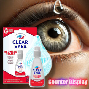 Clear Eyes Redness Relief Handy Pocket Pal, 0.2 Fluid Ounce (Display of 12)